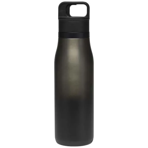 negro intenso Vaso térmico SMART de 500 ml, de acero inoxidable reciclado RCS, con doble pared y aislamiento al vacío