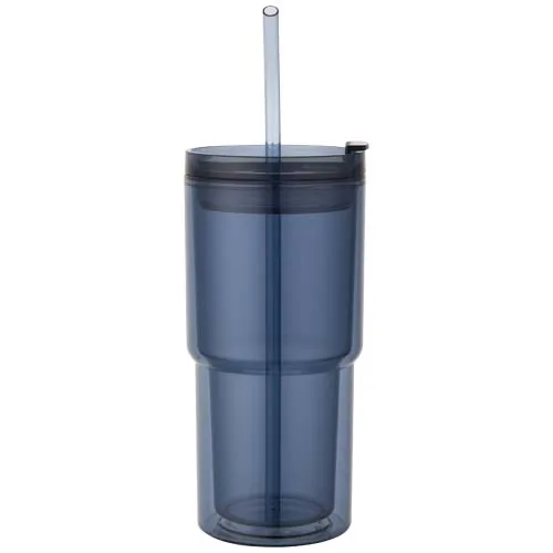 azul océano Vaso de plástico de doble pared Archer de 480 ml