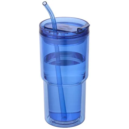 azul real Vaso de plástico de doble pared Archer de 480 ml