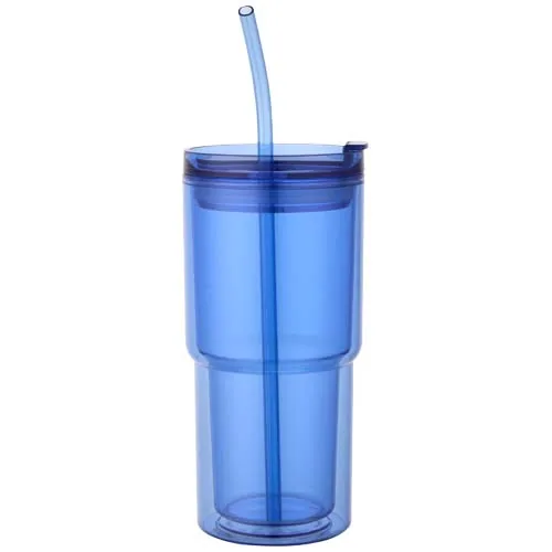 azul real Vaso de plástico de doble pared Archer de 480 ml