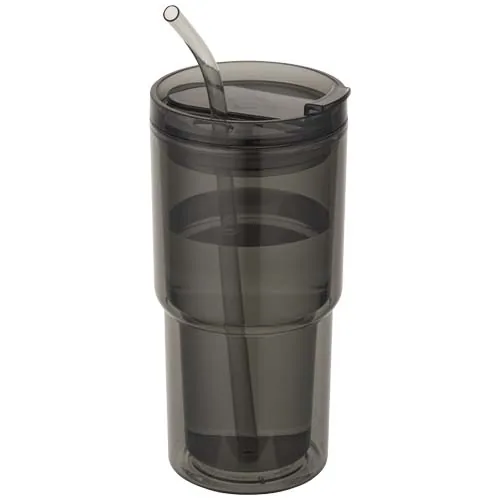 negro intenso Vaso de plástico de doble pared Archer de 480 ml