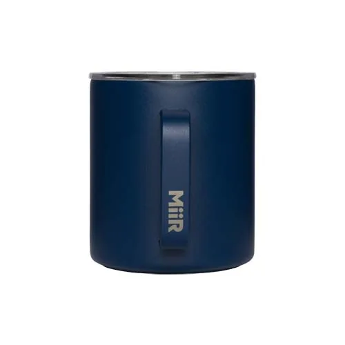 azul oscuro Taza de acampada MiiR de acero inoxidable con aislamiento al vacío, de 354 ml