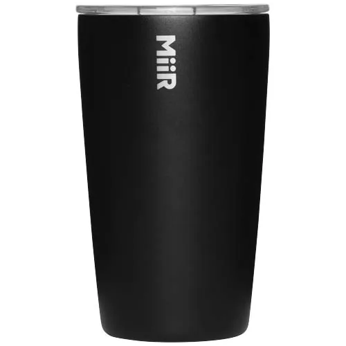 negro intenso Vaso de acero inoxidable con aislamiento al vacío MiiR de 354 ml