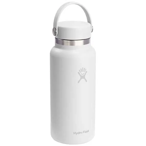 BOTELLA DE AGUA TÉRMICA DE ACERO INOXIDABLE HYDRO FLASK DE BOCA ANCHA, 946 ML
