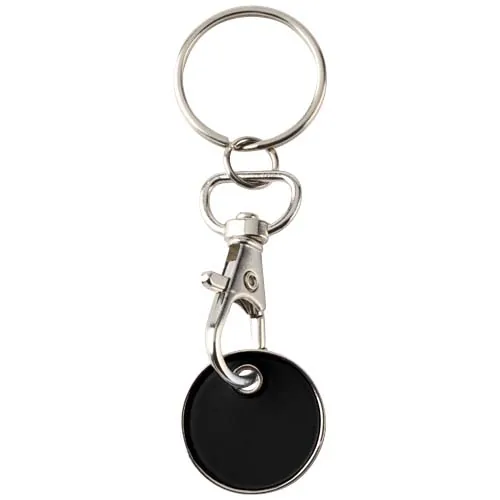 Llavero con moneda para carrito 