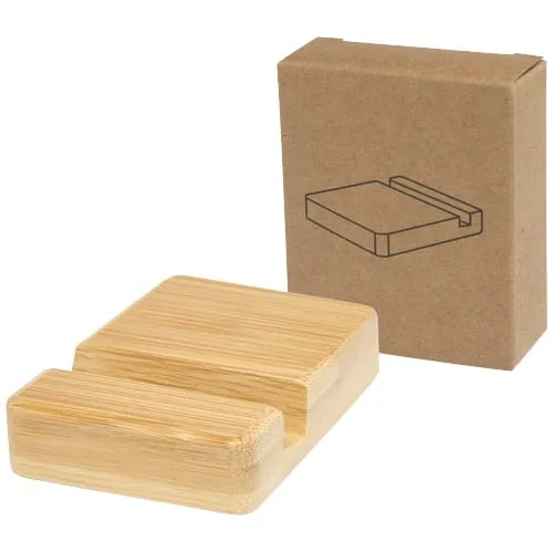 Soporte para teléfono de bambú 