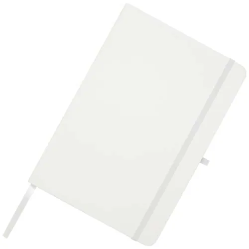 Libreta de tapa dura A5 de material reciclado con páginas rayadas 