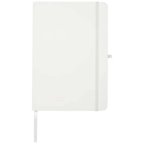 Libreta de tapa dura A5 de material reciclado con páginas rayadas 