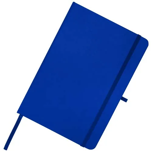 Libreta de tapa dura A5 de material reciclado con páginas rayadas 