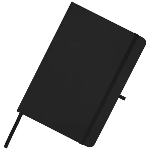 Libreta de tapa dura A5 de material reciclado con páginas rayadas 