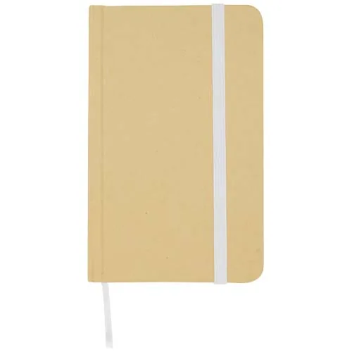 Libreta de tapa dura A6 de material reciclado con páginas lisas 