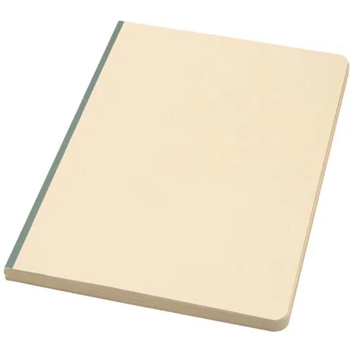 Libreta A5 de tapa blanda de RPET y caña de azúcar 