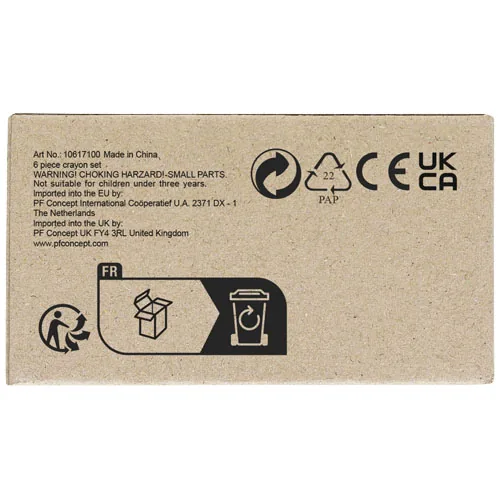 Set de 6 pinturas de cera 