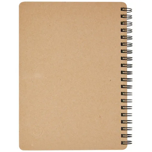 Libreta de papel reciclado con bolígrafo 