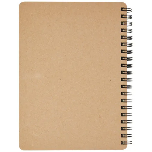 Libreta de papel reciclado con bolígrafo 