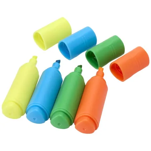 SET DE ROTULADORES FLUORESCENTES DE PLÁSTICO RECICLADO