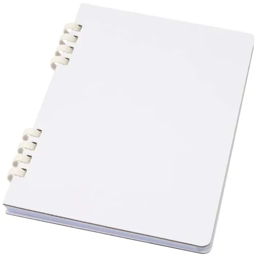 CUADERNO A5 TAPA DURA CON ESPIRAL DE MATERIAL RECICLADO RCS 