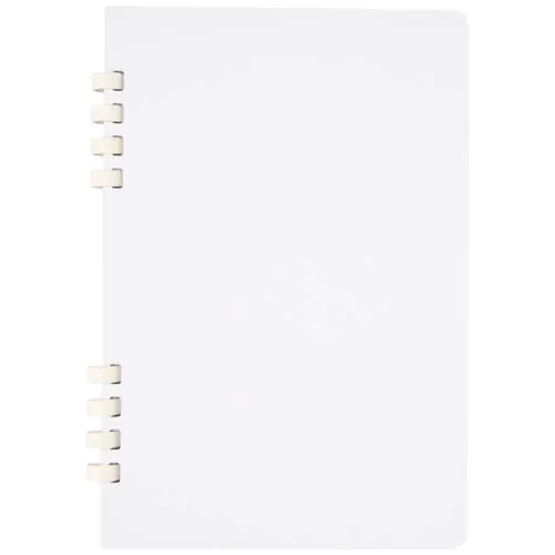 Cuaderno A5 tapa dura con espiral de material reciclado RCS 