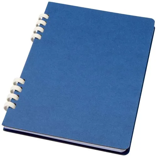 Cuaderno A5 tapa dura con espiral de material reciclado RCS 