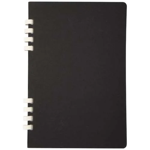 Cuaderno A5 tapa dura con espiral de material reciclado RCS 