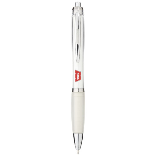 Bolígrafo con cuerpo y empuñadura del mismo color 