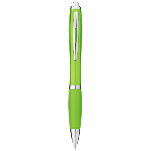 Bolígrafo con cuerpo y empuñadura del mismo color 