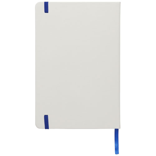 Libreta A5 blanca con cinta de color 