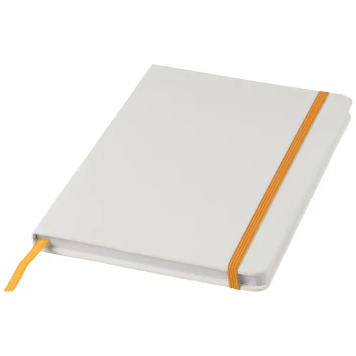 Libreta A5 blanca con cinta de color 