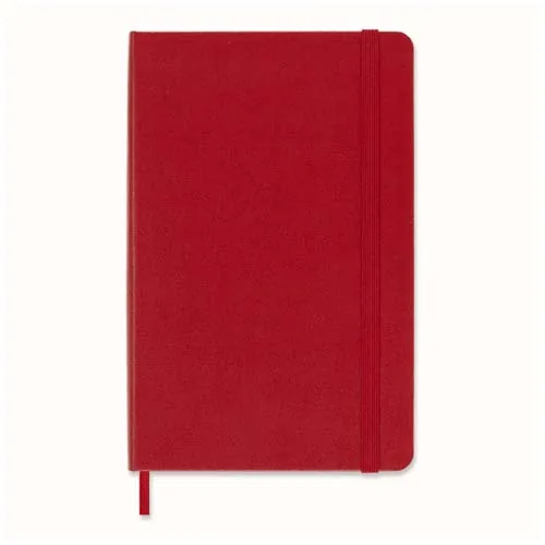 rojo escarlata Libreta de tapa dura M rayada Classic