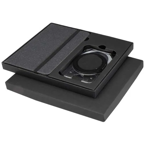 SET DE REGALO CON LIBRETA DE TAPA DURA A6 Y CARTERA 