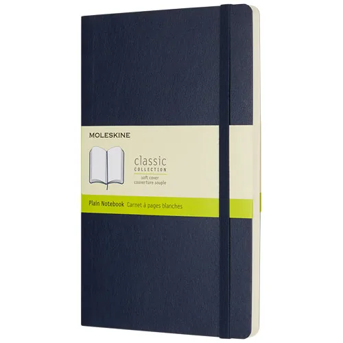 azul zafiro Libreta de tapa blanda L lisa Classic