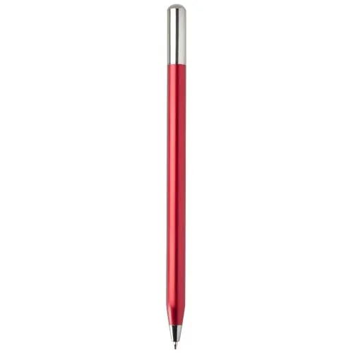 rojo Bolígrafo giratorio SMART de aluminio reciclado (tinta negra)