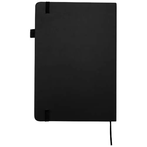 negro intenso Cuaderno Liss de tapa dura de plástico reciclado, tamaño A5