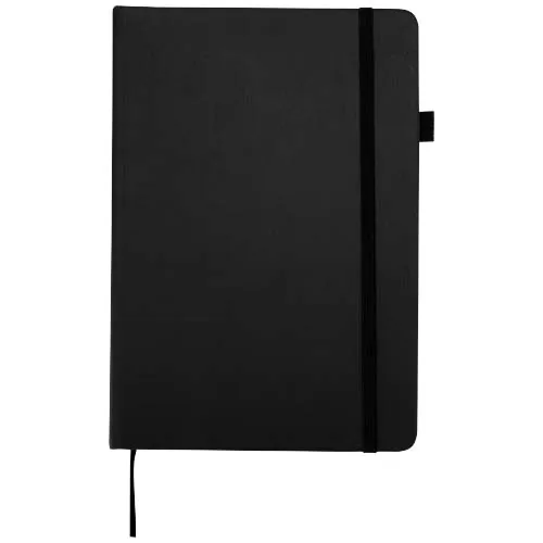negro intenso Cuaderno Liss de tapa dura de plástico reciclado, tamaño A5