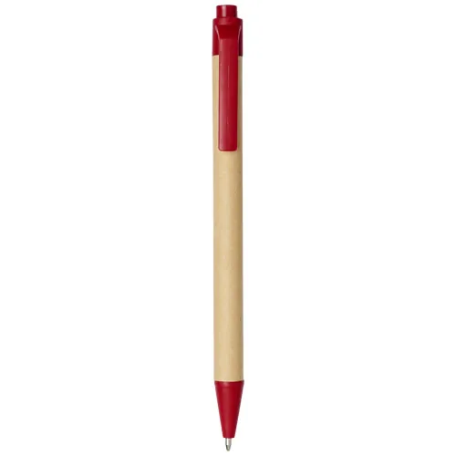 Bolígrafo de cartón reciclado y plástico de maíz 