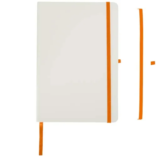 naranja Cuaderno Spectrum A5 de tapa dura con bordes de colores