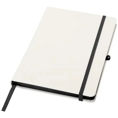negro intenso Cuaderno Spectrum A5 de tapa dura con bordes de colores