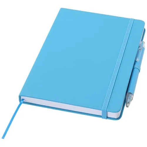 Set de cuaderno reciclado y bolígrafo Spectrum A5