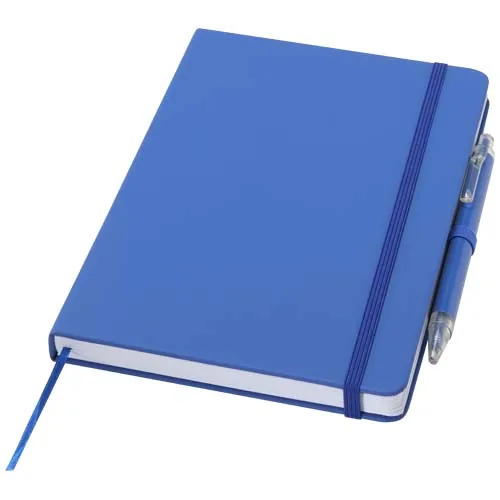 Set de cuaderno reciclado y bolígrafo Spectrum A5