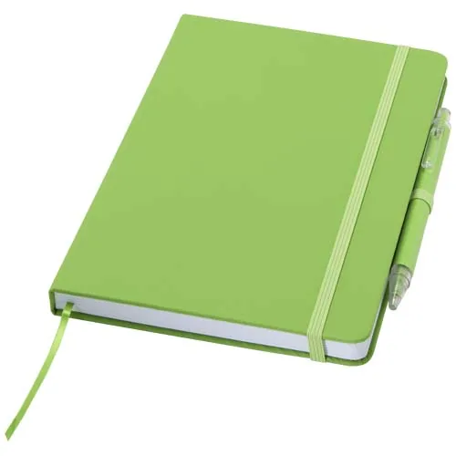 Set de cuaderno reciclado y bolígrafo Spectrum A5