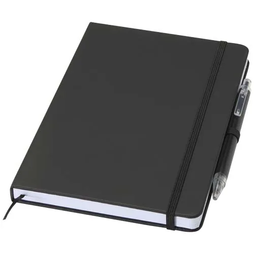 Set de cuaderno reciclado y bolígrafo Spectrum A5