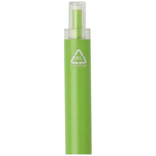 verde lima Bolígrafo Spectrum de aluminio reciclado (tinta azul)
