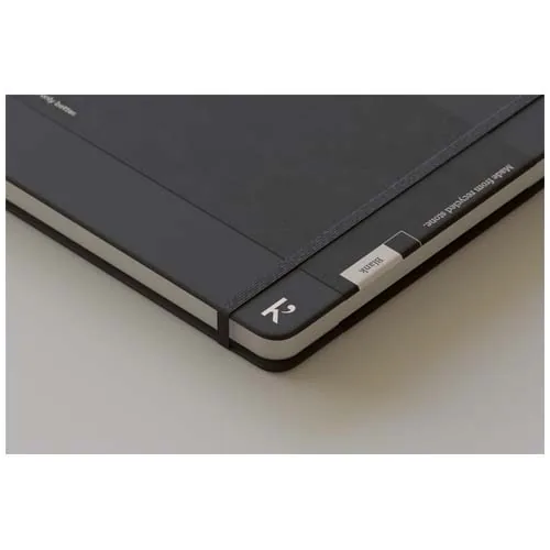 negro intenso Libreta A5 de tapa dura Karst®