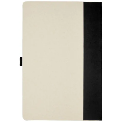 Set de libreta de referencia de tamaño A5 y bolígrafo fabricados con cartones de leche reciclados 