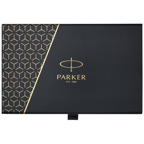 Parker set de bolígrafo y rollerball acromático con caja de regalo 