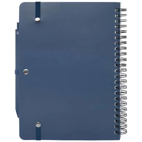 Libreta de tapa dura A5 de plástico procedente del océano con bolígrafo 