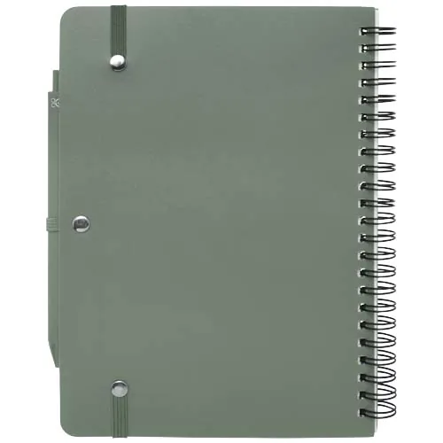 Libreta de tapa dura A5 de plástico procedente del océano con bolígrafo 