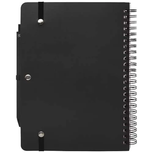 Libreta de tapa dura A5 de plástico procedente del océano con bolígrafo 