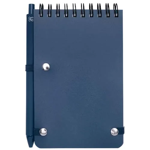 Libreta de tapa dura A6 de plástico procedente del océano con bolígrafo 