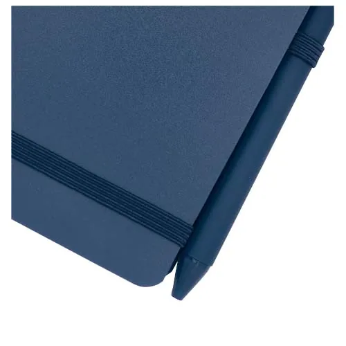 Libreta de tapa dura A6 de plástico procedente del océano con bolígrafo 